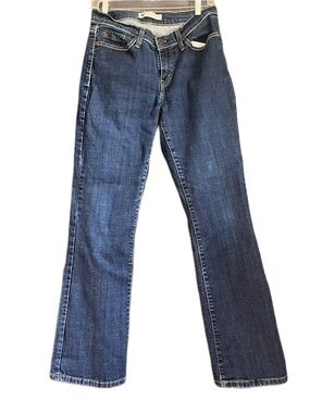 Curvy Boot Cut Dark Wash Levis 529 Mid Rise Size 10 Denim Jeans